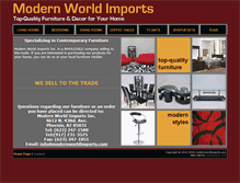 Tablet Screenshot of modernworldimports.com